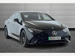Obsidian black Used 2025 Mercedes EQE350 AMG line Sedan | £52,650 (Super price)