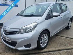 Silver Used 2013 Toyota Yaris Hatchback | £4,495 (Fair price)