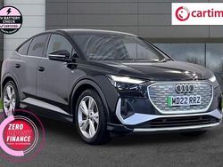 Black Used 2022 Audi Q4 Sportback e-tron S-Line SUV | £22,990