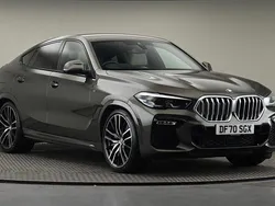 Manhattan green Used 2021 BMW X6 M Sport SUV | £42,000