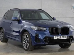 Blue Used 2024 BMW X3 M Sport SUV | £46,850 (Expensive)