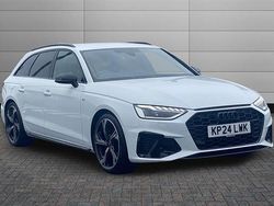 Glacier white Used 2024 Audi A4 Black Edition Estate | £32,850 (Expensive)