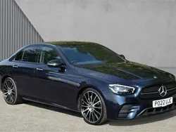 Blue Used 2022 Mercedes E220 AMG line Sedan | £32,666 (Expensive)