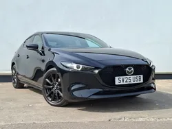 Black New 2025 Mazda 3 Takumi-Line Hatchback | £24,998 (Expensive)
