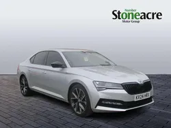 Silver Used 2024 Skoda Superb SportlinePlus Hatchback | £30,500 (Expensive)