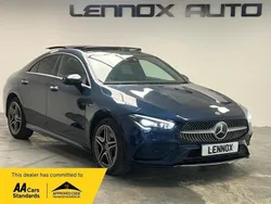 Blue Used 2021 Mercedes CLA250e AMG Line Premium Plus Sedan | £22,990 (Fair price)