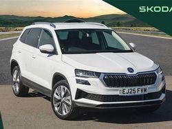 Moon white metallic New 2025 Skoda Karoq SE L SUV | £28,995 (Expensive)