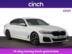 White Used 2022 BMW 520 M Sport Sedan | £27,599 (Fair price)