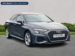 Grey Used 2022 Audi A3 S-Line Sedan | £22,262 (Fair price)