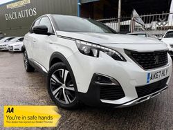 White Used 2017 Peugeot 3008 GT-line Hatchback | £10,395 (A bit pricey)