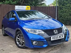 Blue Used 2015 Honda Civic SE Plus Hatchback | £5,995 (Fair price)