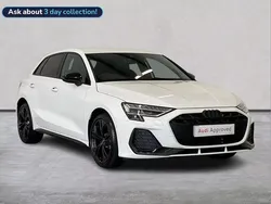White Used 2025 Audi A3 e-tron Black Edition Hatchback | £38,287