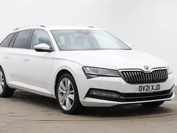 Candy white Used 2021 Skoda Superb SE L Estate | £20,294 (Fair price)