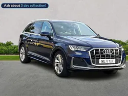 Blue Used 2022 Audi Q7 S-Line SUV | £38,652 (Fair price)