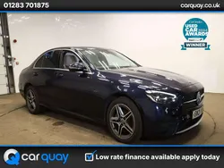 Blue Used 2021 Mercedes E300 AMG line Sedan | £21,995 (Fair price)