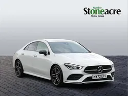 White Used 2023 Mercedes CLA200 AMG Line Premium Coupe | £23,995 (Fair price)