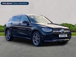 Black Used 2021 Mercedes GLC300 AMG line Estate | £29,008 (Good price)