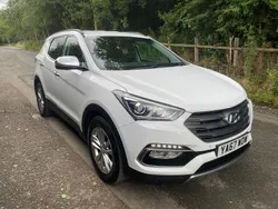 White Used 2017 Hyundai Santa Fe Premium SUV | £10,490 (Fair price)