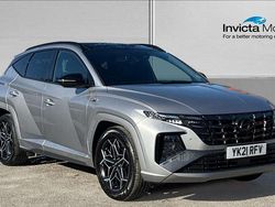 Shimmering silver metallic Used 2021 Hyundai Tucson N Line SUV | £18,400 (A bit pricey)