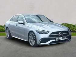 Silver Used 2023 Mercedes C300 AMG Line Premium Sedan | £31,599 (Expensive)