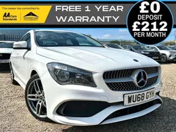 White Used 2018 Mercedes CLA180 AMG line Sedan | £11,420 (Fair price)