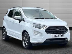Frozen white Used 2022 Ford Ecosport ST-Line SUV | £13,295 (Fair price)