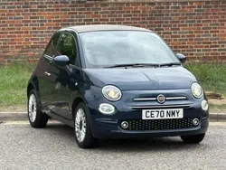 Blue Used 2020 Fiat 500 Lounge Cabriolet | £9,299 (Good price)