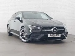 Black Used 2021 Mercedes CLA180 AMG Line Premium Plus Sedan | £25,998 (Fair price)