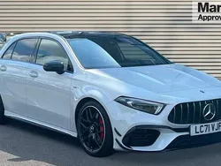 White Used 2021 Mercedes A45 AMG Hatchback | £39,386 (Fair price)