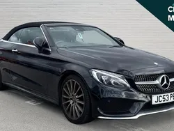 Black Used 2017 Mercedes C250 AMG Line Premium Plus Cabriolet | £17,399 (Fair price)