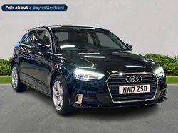 Brilliant black, solid Used 2017 Audi A3 Sport Hatchback | £10,524 (Good price)