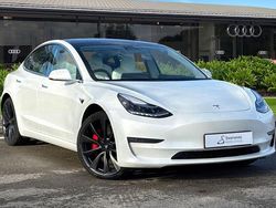 White Used 2020 Tesla Model 3 Performance Sedan | £18,495 (Fair price)