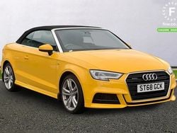 Yellow Used 2018 Audi A3 Cabriolet S-Line Cabriolet | £20,499