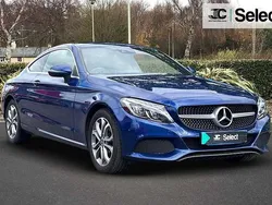 Blue Used 2017 Mercedes C200 Coupe | £13,250 (Fair price)