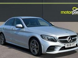 Silver metallic Used 2019 Mercedes C300 AMG Line Premium Sedan | £19,000 (Super price)