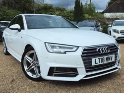 White Used 2018 Audi A4 S-Line Sedan | £15,990 (Fair price)