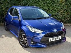 Blue Used 2023 Toyota Yaris Hybrid Design Hatchback | £17,299 (Fair price)