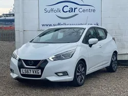 White Used 2017 Nissan Micra Acenta Hatchback | £7,295 (Fair price)