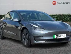 Metallic paint midnight silver Used 2021 Tesla Model 3 Standard Range Plus Sedan | £15,998 (Good price)