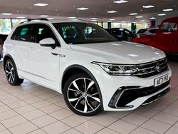 White Used 2021 VW Tiguan R-line SUV | £25,489 (Fair price)