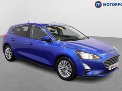 Blue Used 2019 Ford Focus Titanium Hatchback | £11,349 (Fair price)