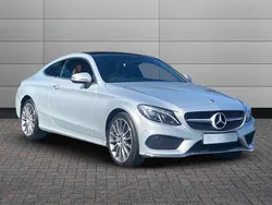 Silver Used 2017 Mercedes C220 AMG Line Premium Plus Coupe | £20,895 (Expensive)