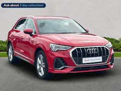 Red Used 2021 Audi Q3 S-Line SUV | £26,141 (Fair price)