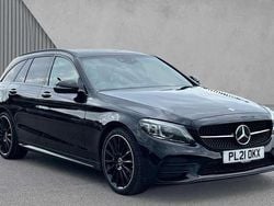 Black Used 2021 Mercedes C200 AMG line Estate | £23,880 (A bit pricey)