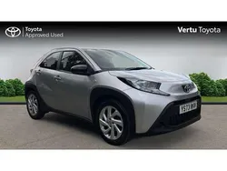Silver Used 2023 Toyota Aygo PURE Hatchback | £14,555 (Fair price)
