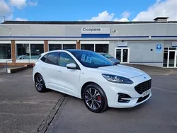Frozen white Used 2021 Ford Kuga ST-Line X SUV | £19,999 (Fair price)