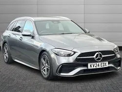 Grey Used 2024 Mercedes C200 AMG line Estate | £33,950 (Fair price)