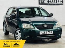 Green Used 2002 Toyota Corolla T3 Hatchback | £1,500 (Fair price)