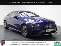 Blue Used 2021 Mercedes E220 AMG line Coupe | £25,680 (Good price)