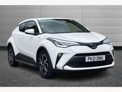 White Used 2021 Toyota C-HR Design SUV | £19,650 (Fair price)